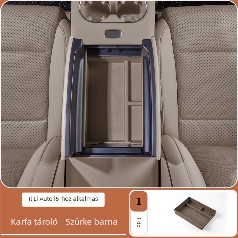 Központi konzol karfa tároló – bőr – Márka Lutu Auto Parts – Kompatibilis az Ideal i6-tel