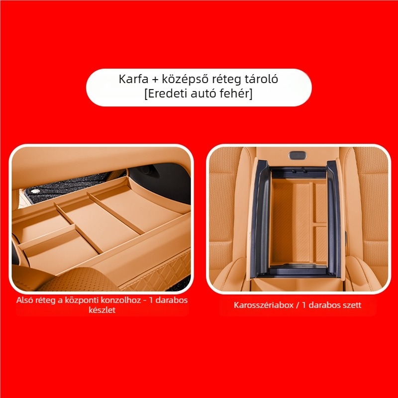 Központi konzol karfa tároló – bőr – Márka Lutu Auto Parts – Kompatibilis az Ideal i6-tel