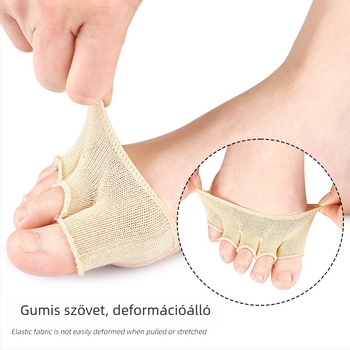 Nyitott ujjas ötféle zokni – láthatatlan, nyárra ideális, vékony, egyszínű, akril, izzadságfelszívó, egyszálas kötés