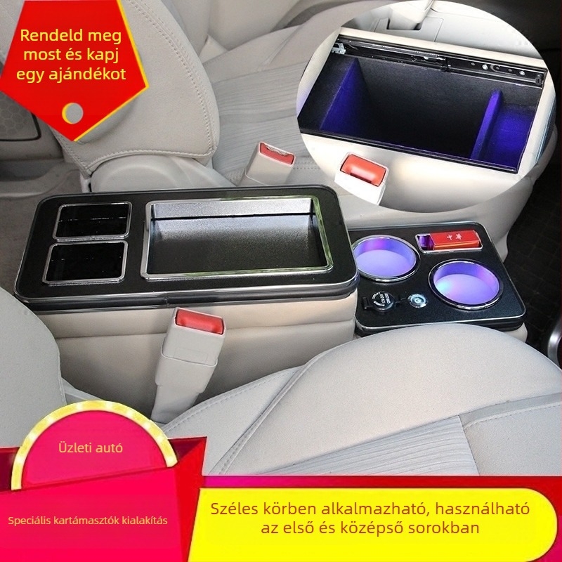 Autó kartámasz tároló – műanyag, modell 0288, kompatibil Toyota Noah, Honda és Buwei, testreszabás elérhető