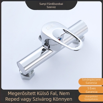 Falba épített fürdőszobai keverőcsap – cink ötvözet, modell SF-3C, kerámia patron, kettős szerkezet, üzemelési hőmérséklet 99°C