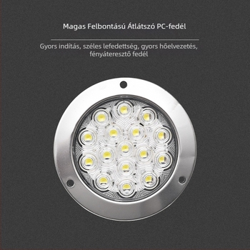 LED hátsó lámpa teherautók és félpótkocsik számára (24V, 10W, műanyag + alumínium ház, 5000 óra)
