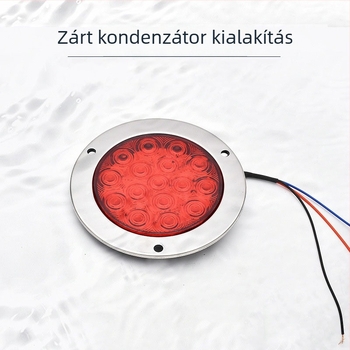 LED hátsó lámpa teherautók és félpótkocsik számára (24V, 10W, műanyag + alumínium ház, 5000 óra)