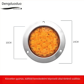 LED hátsó lámpa teherautók és félpótkocsik számára (24V, 10W, műanyag + alumínium ház, 5000 óra)