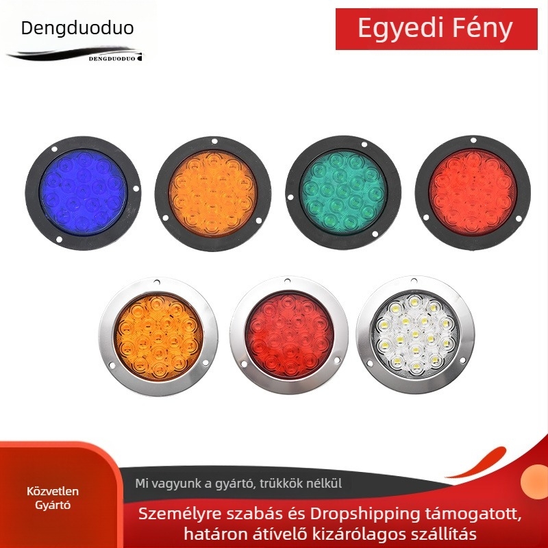 LED hátsó lámpa teherautók és félpótkocsik számára (24V, 10W, műanyag + alumínium ház, 5000 óra)