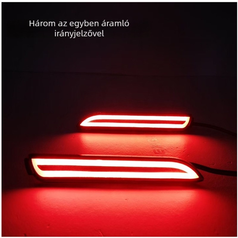 LED hátsó lámpa a hátsó lökhárítóhoz, modell 371H, 12V, 6000-7000K, ABS műanyag