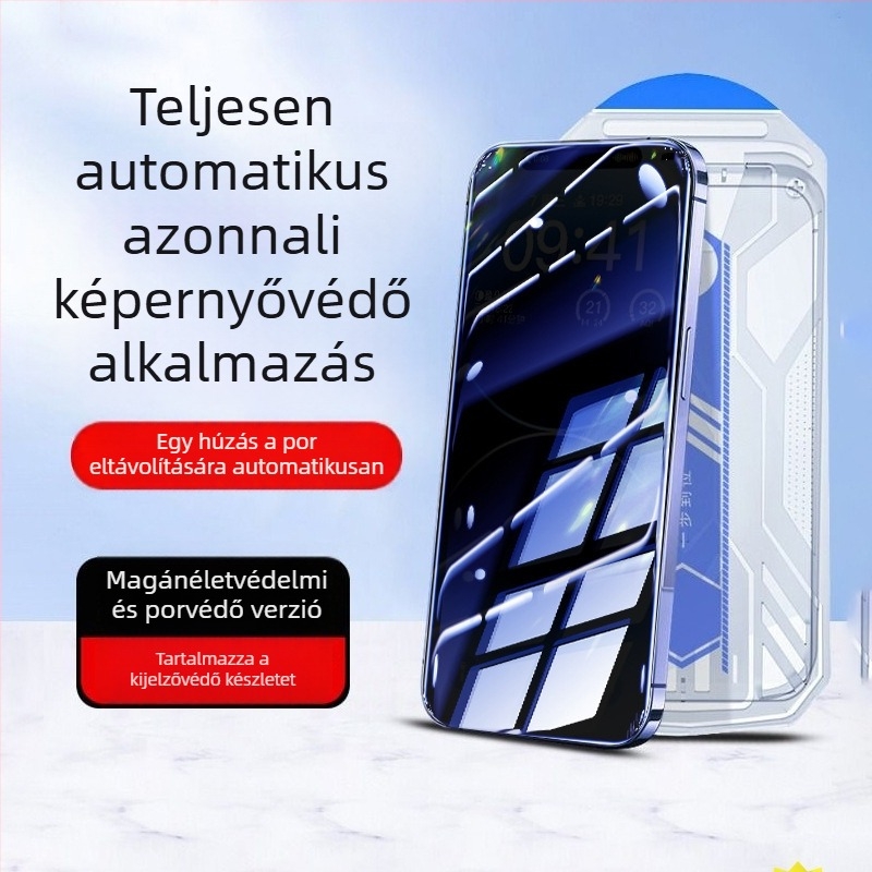 iPhone 14 Pro Max edzett üveg előlap képernyővédő – HD tisztaság, porálló, ujjlenyomat-mentes, ütésálló, teljes képernyő védelme