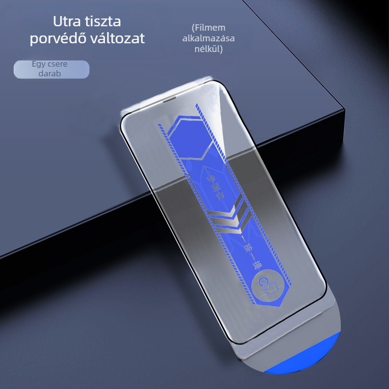 iPhone 14 Pro Max edzett üveg előlap képernyővédő – HD tisztaság, porálló, ujjlenyomat-mentes, ütésálló, teljes képernyő védelme