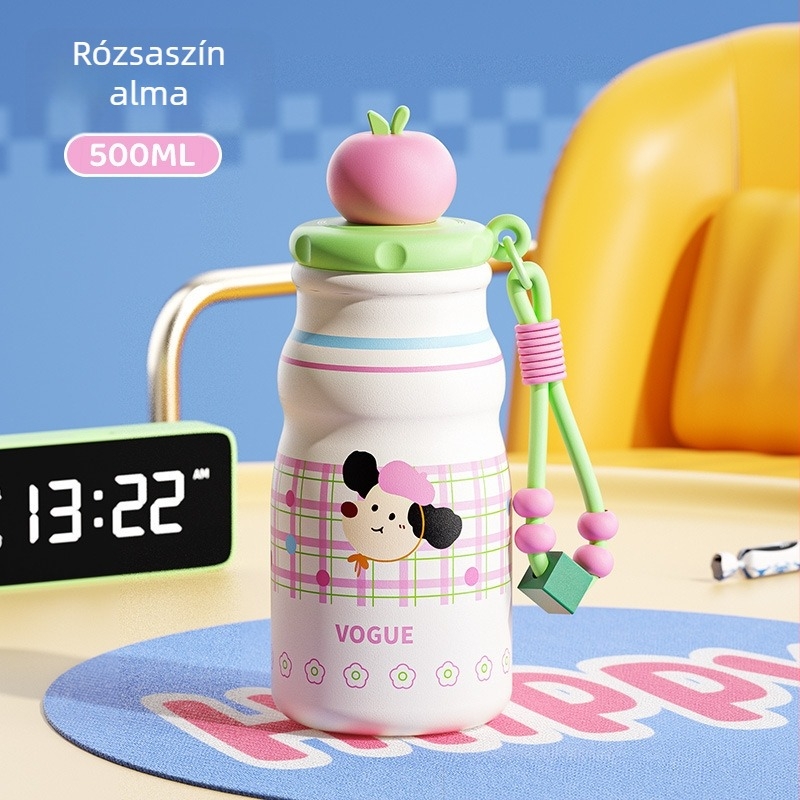 316 rozsdamentes acélból készült szigetelt szívós pohár fogantyúval, belső 316-os, külső 201-es rozsdamentes acél, 6–12 órás szigetelés, tea szűrő, testreszabási lehetőségek