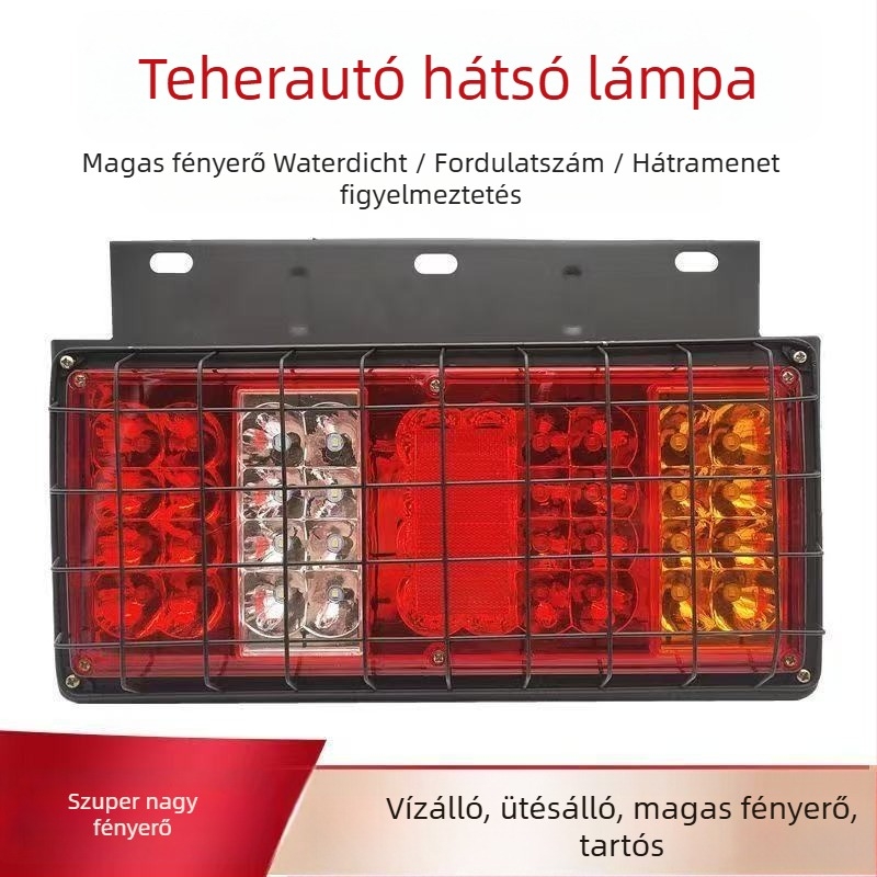 LED hátsó lámpa teherautókhoz - Runlin Foton Era hátsó lámpa készlet 12V/24V, LED fényforrás, kompatibil teherautókkal, mezőgazdasági járművekkel és Howo könnyű teherautóval