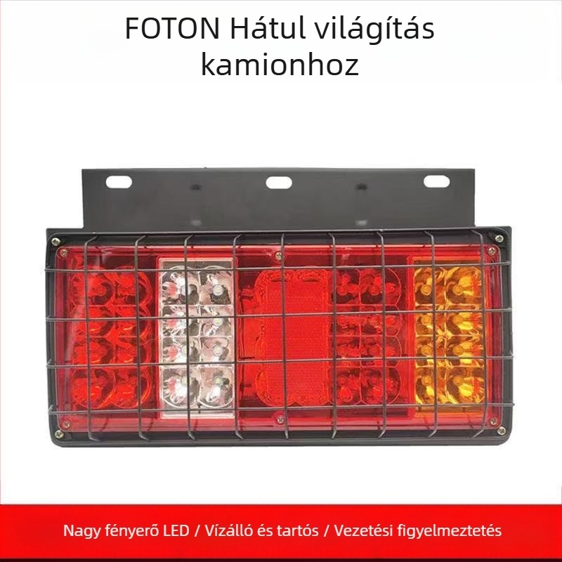 LED hátsó lámpa teherautókhoz - Runlin Foton Era hátsó lámpa készlet 12V/24V, LED fényforrás, kompatibil teherautókkal, mezőgazdasági járművekkel és Howo könnyű teherautóval