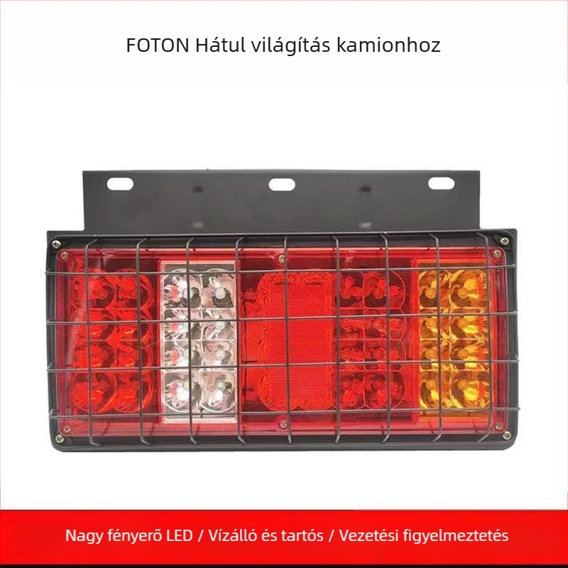 LED hátsó lámpa teherautókhoz - Runlin Foton Era hátsó lámpa készlet 12V/24V, LED fényforrás, kompatibil teherautókkal, mezőgazdasági járművekkel és Howo könnyű teherautóval