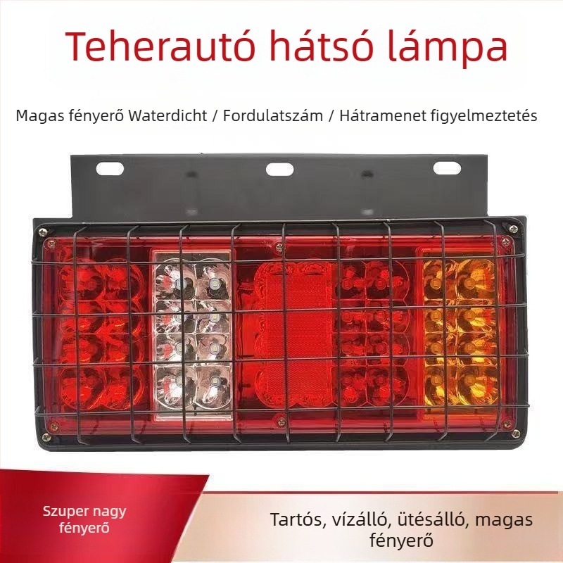 LED hátsó lámpa teherautókhoz - Runlin Foton Era hátsó lámpa készlet 12V/24V, LED fényforrás, kompatibil teherautókkal, mezőgazdasági járművekkel és Howo könnyű teherautóval