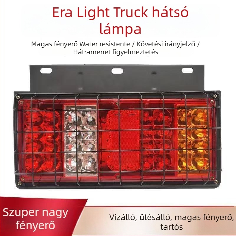 LED hátsó lámpa teherautókhoz - Runlin Foton Era hátsó lámpa készlet 12V/24V, LED fényforrás, kompatibil teherautókkal, mezőgazdasági járművekkel és Howo könnyű teherautóval
