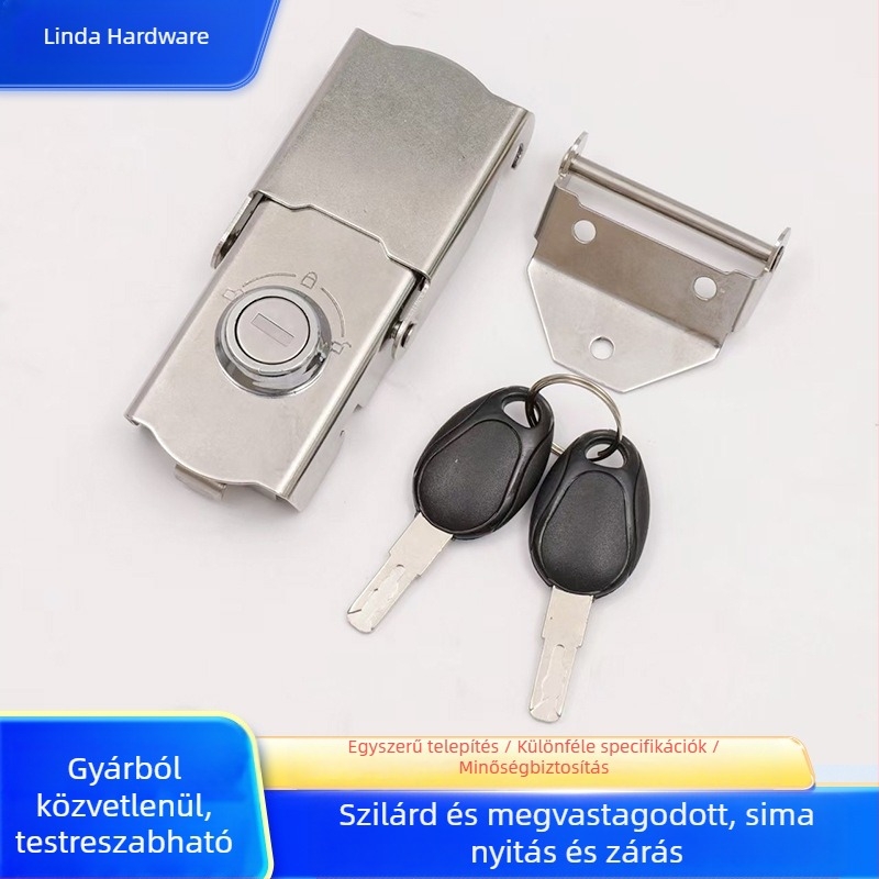 Motorkerékpár csomagtartó zár, rozsdamentes acél, 201-es modell, súly 0,2 kg, modern egyszerű dizájn