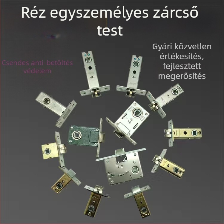 Baoli ajtózár készlet: zárbetét és zártest, rozsdamentes acél, beltéri ajtókhoz, faajtókhoz és edzett ajtókhoz, testreszabható feldolgozás, modern egyszerű stílus