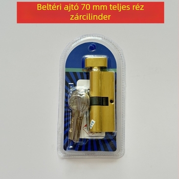 Zárcilinder beltéri ajtókhoz, réz anyagú, modell 59, modern minimalista stílus.