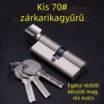 Hálószoba ajtó zárcilinder, test cinkötvözetből, 160 g, beltéri ajtó cilinder.
