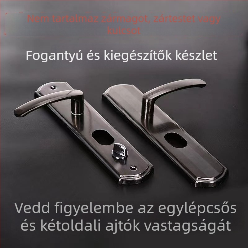 Biztonsági ajtó kilincs zár, vasból készült test, általános modell, 68 mm középtávolság, 235 mm furattávolság