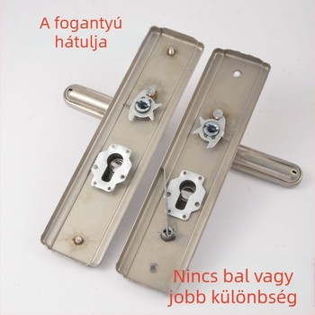 Biztonsági ajtó kilincs – réz, golyózáras, furatok közötti távolság 235 mm