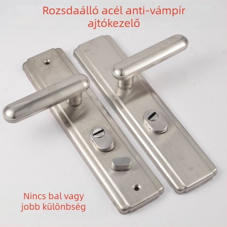 Biztonsági ajtó kilincs – réz, golyózáras, furatok közötti távolság 235 mm