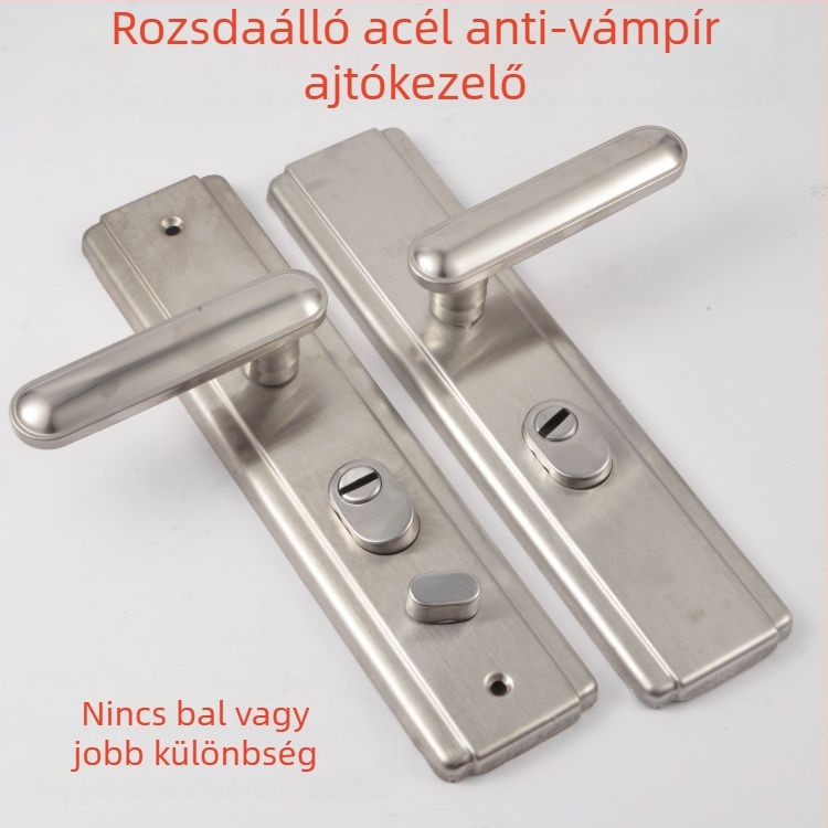 Biztonsági ajtó kilincs – réz, golyózáras, furatok közötti távolság 235 mm