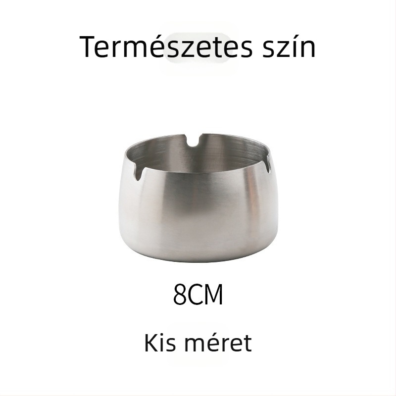 Rozsdamentes acél hamutál tárolóval - többször használható, logó testreszabható, otthon, nappali, iroda, bár és KTV számára