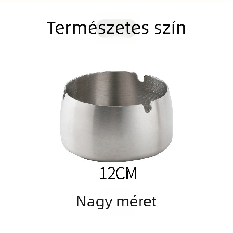 Rozsdamentes acél hamutál tárolóval - többször használható, logó testreszabható, otthon, nappali, iroda, bár és KTV számára