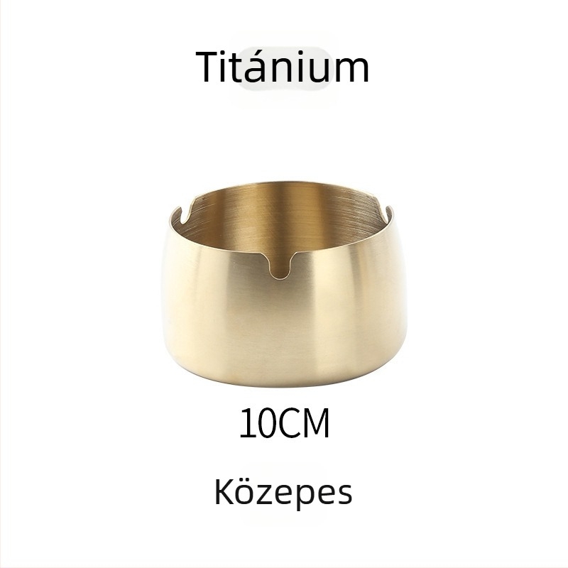 Rozsdamentes acél hamutál tárolóval - többször használható, logó testreszabható, otthon, nappali, iroda, bár és KTV számára