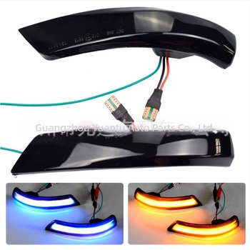LED dinamikus tolatófény Ford Focus Mk2/Mk3 és Mondeo Mk4-hez – 12V, ABS burkolat, modell L-Fd-01, kompatibil Mondeo 2011-2014 és Focus 2 Mk2 2008-2011