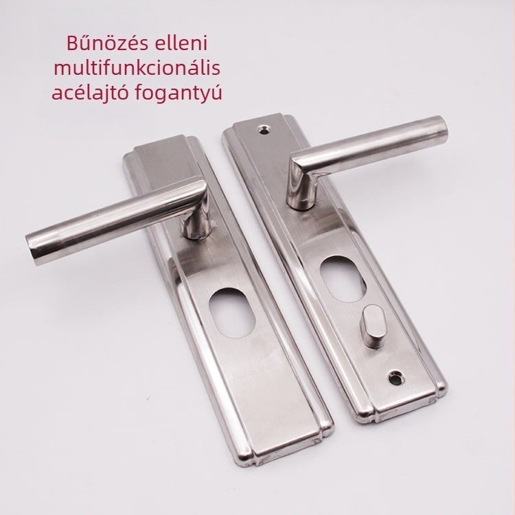 Biztonsági ajtó kilincs és zár – rozsdamentes acél, modell 5700, modern minimalist stílus