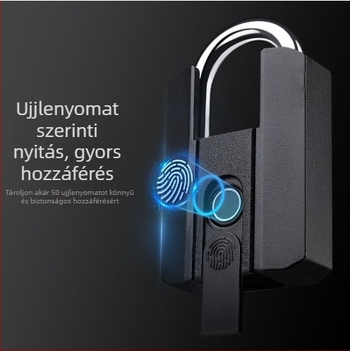 Okos ujjlenyomat-zár Bluetooth és jelszóval, A3 acélból és cinkötvözetből
