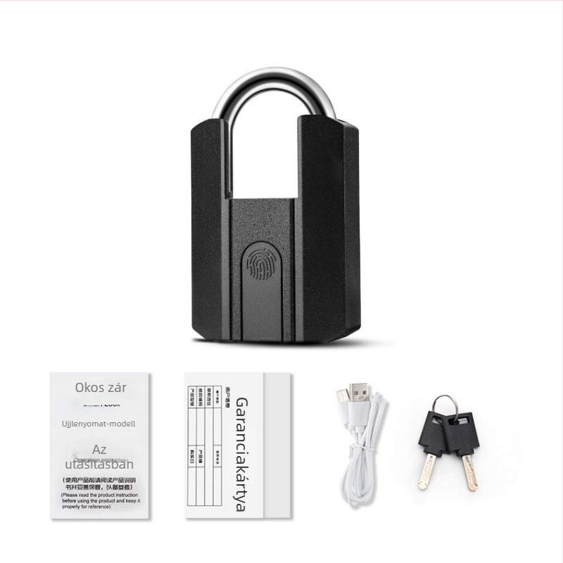 Okos ujjlenyomat-zár Bluetooth és jelszóval, A3 acélból és cinkötvözetből