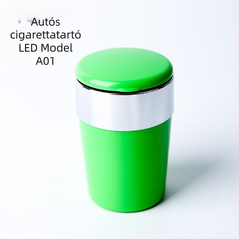 Autó hamutartó LED-es világítással, kerek formájú, injekciós műanyagból gyártott, modell A01, tömeg 102 g, márka San Wino senwero (Modell: A01; Anyag: Műanyag; LED-világítás; Tömeg: 102 g; Márka: San Wino senwero)