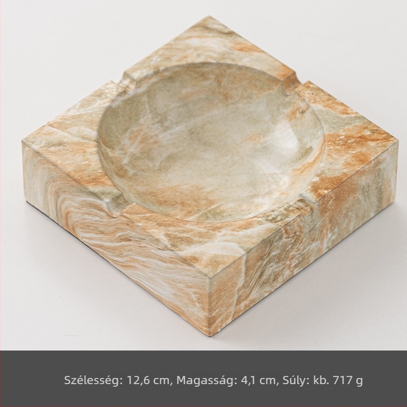 Kerámiatál, négyzet alakú, tárolóval, logónyomtatási lehetőség, testreszabható