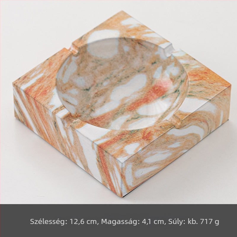 Kerámiatál, négyzet alakú, tárolóval, logónyomtatási lehetőség, testreszabható