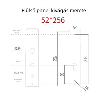 Okos zár arcfelismeréssel és ujjlenyomat-azonosítással, 100 ujjlenyomat tárolás, >100000 nyitás, <0.5 s beolvasási idő, hamis felismerés ≤0.00004%