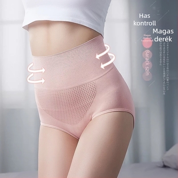 Női magas derekú varrat nélküli bugyi — csípőemelés, hasformázás, lélegző nylon