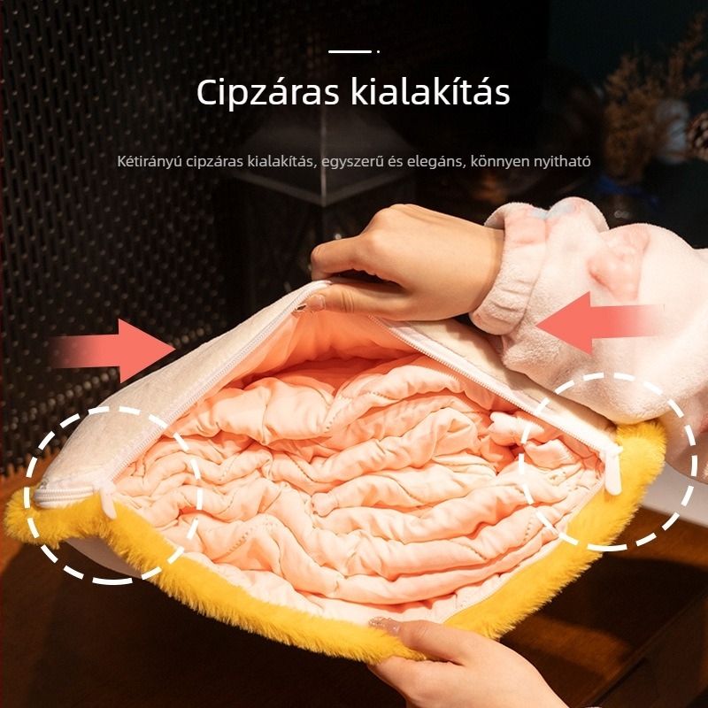Kétfunkciós hordozható párna és pléd autó- és irodai használatra, vastag téli pihenő párna