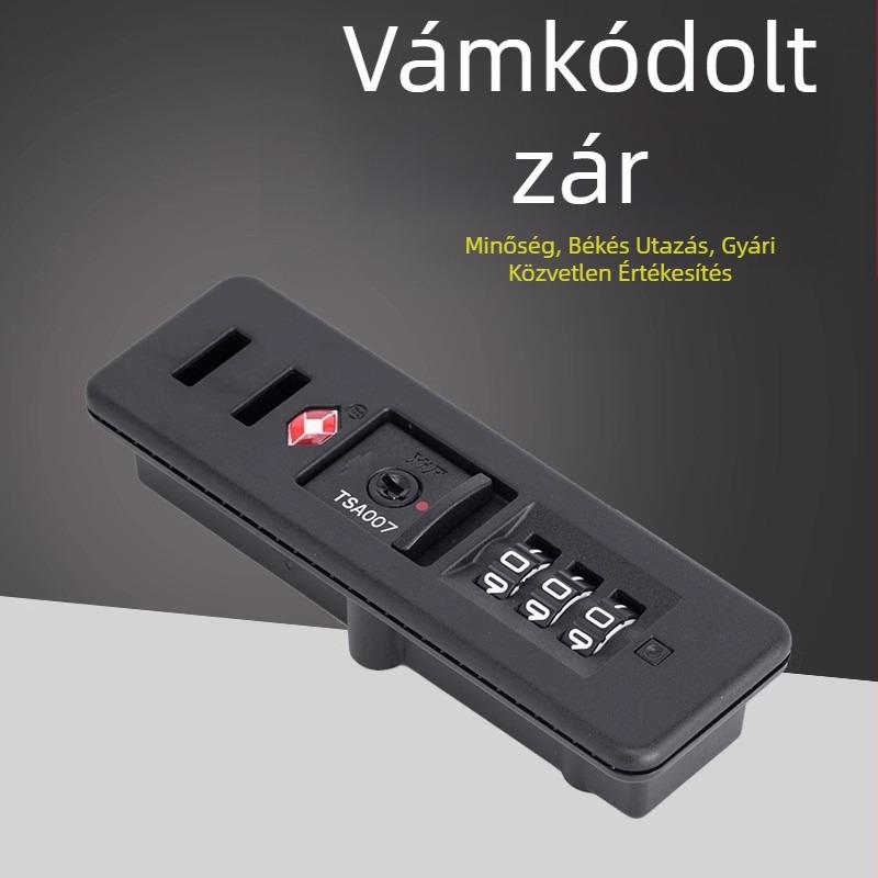 TSA jelszavas poggyász zár, dupla cipzárral – ABS anyag, kopásálló, 2024 nyár
