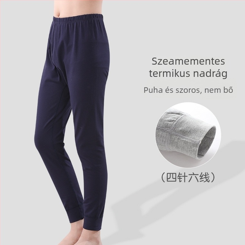 Gyerekek meleg pamut hosszú alsó fiúk számára, középmagas derekú, 95% pamut, őszi–téli (95% pamut; középmagas derekú; őszi-téli)