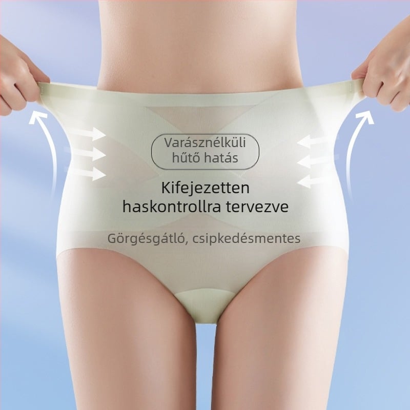 Női magas derekú alakformáló bugyi, lélegző ice-silk anyagból, formálja a hasat és megemeli a feneket, szülés utáni viselésre