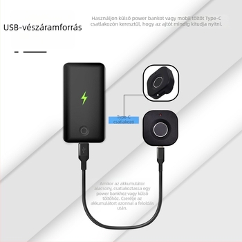 Intelligens fiók- és ruhásszekrényzár ujjlenyomat-olvasóval - 10 ujjlenyomat tárolás, >100000 feloldás, olvasási idő <1 s, DC tápegység, 10 éves élettartam