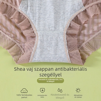 Női magas derekú formázó alsó | Ice Silk és Nylon, pamut bélés, antibakteriális, haskontroll, fenékemelés