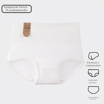 Lányoknak szóló pamut magas derekú bugyi – antibakteriális, lélegző, csípőemelés, hasformázás, pamut bélés