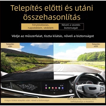 Poliéster műszerfal napvédő matrac Nissan Cube Z12-hez, jobb oldali kormányzású HK verzió