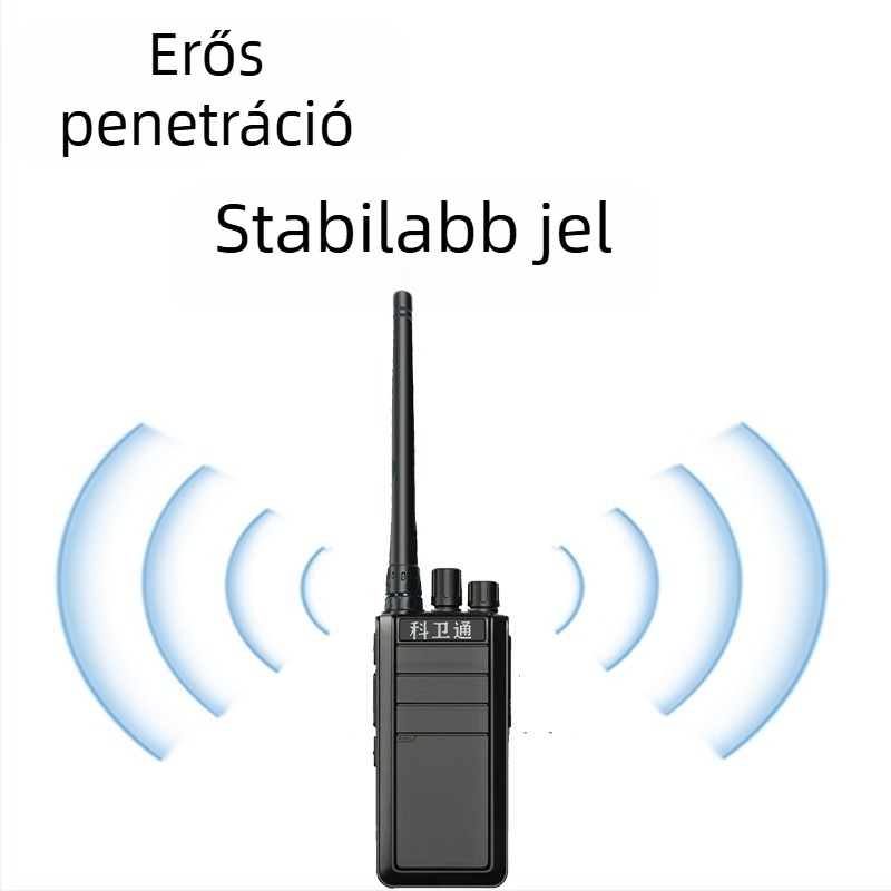 Kültéri kézi rádió egy kattintásos frekvenciabeállítással, 400–480 MHz, 5 W, 16 csatorna, 3–5 km hatótáv, 6800 mAh akkumulátor