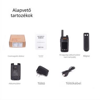 Weibet WBT-6.0 Star Edition Interkom, 4G/5G hálózat, 3–5 km hatótáv, lítium-ion akkumulátor 4900 mAh