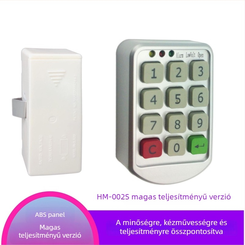 H modellű szekrényzár, műanyag/alumínium panel, modern minimalist stílus