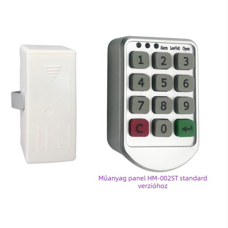 H modellű szekrényzár, műanyag/alumínium panel, modern minimalist stílus